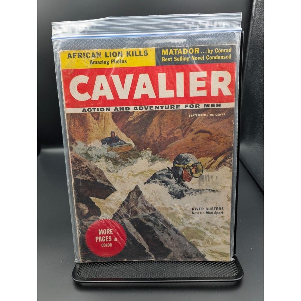 Cavalier September‎ 1956 Magazine Hunting Camping Fishing Outdoorsman